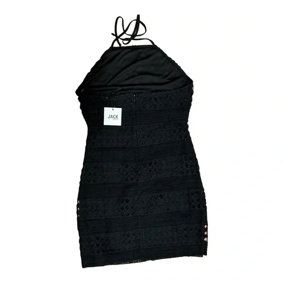 Black mini dress - halter - Jack by BB Dakota size 8 - Picture 5 of 9